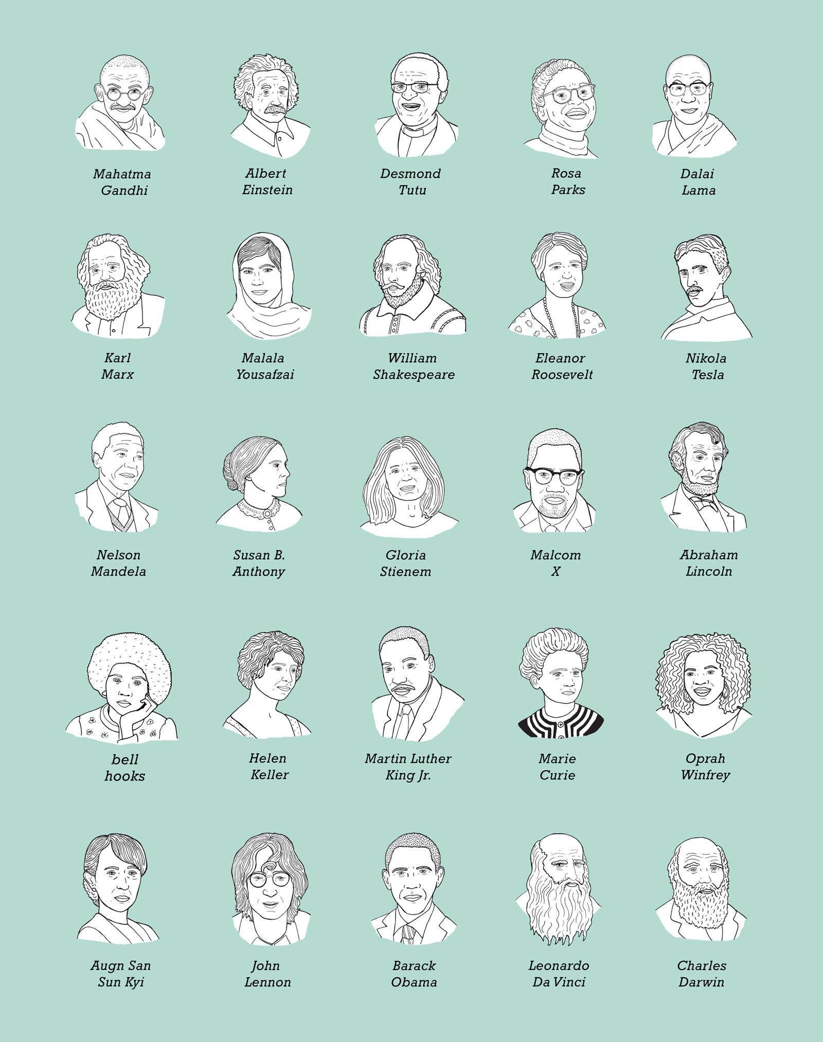 Jodi Lynn's Emporium of Doodles - Wholesale Poster - Outlaws of History Print1