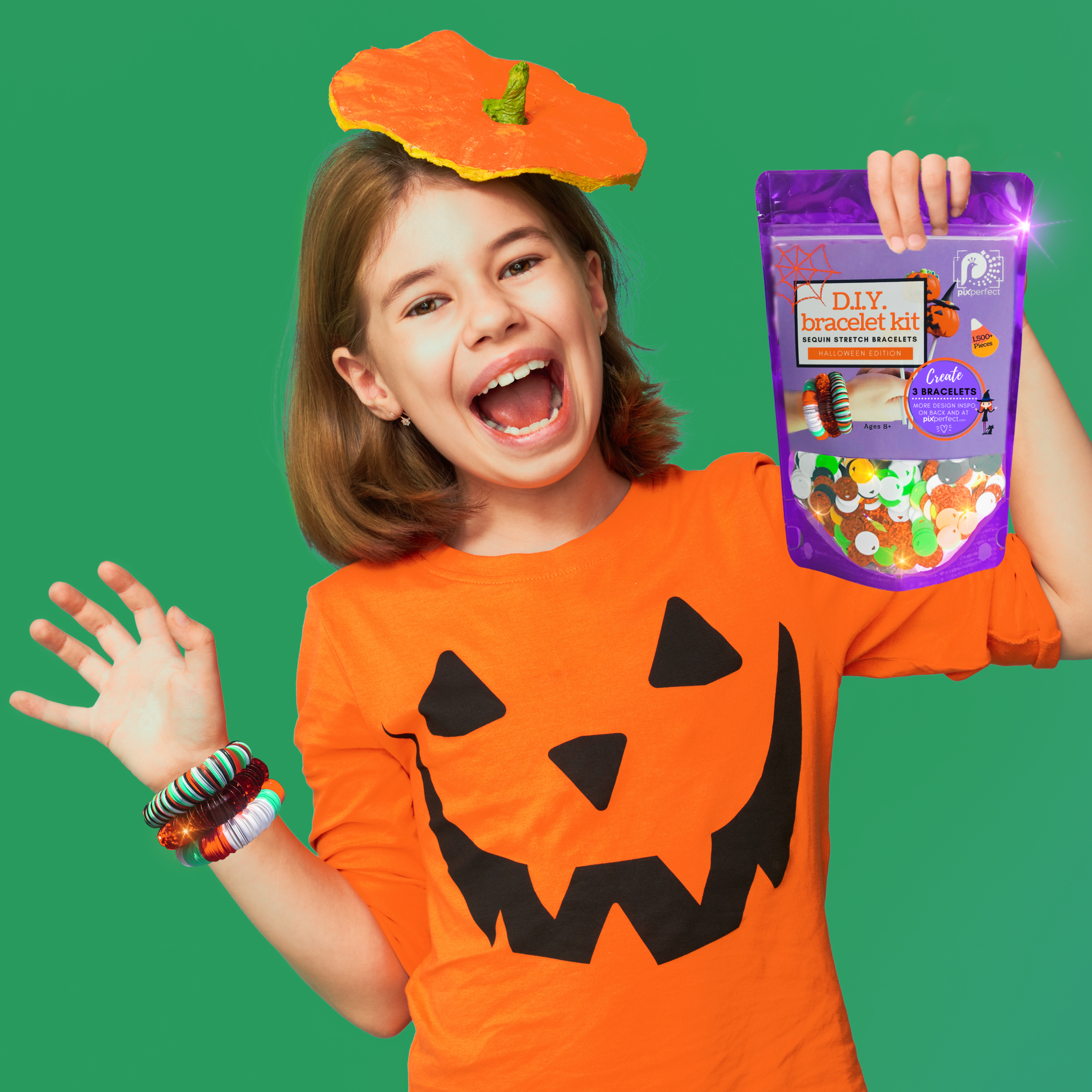 Pix Perfect - Wholesale DIY Jewelry - Kids - D.I.Y. Bracelet Kit - Halloween Edition1
