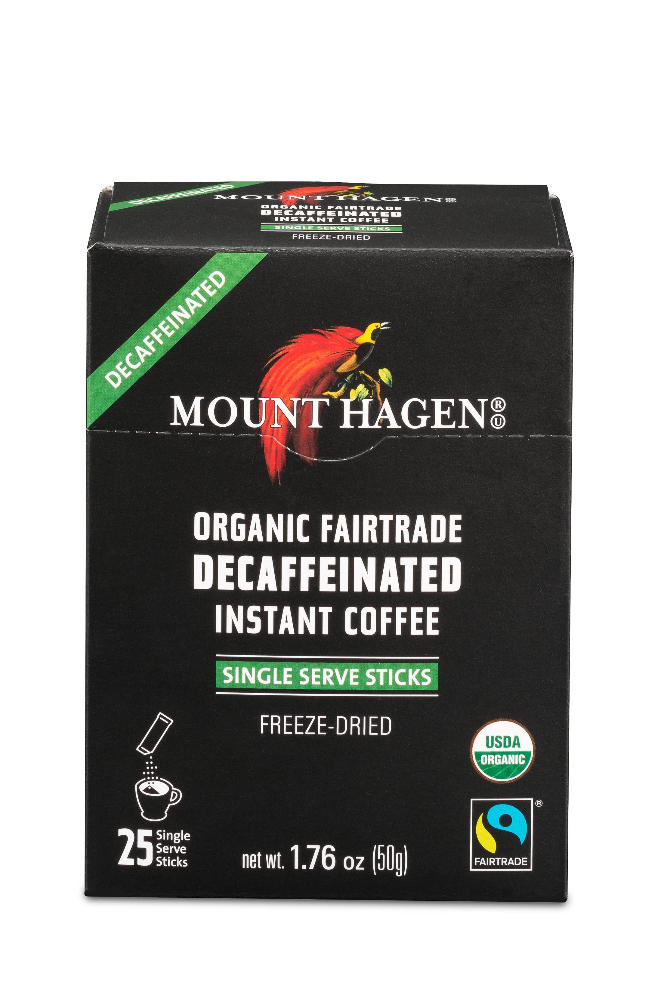 Acme Import Co - Wholesale Instant Coffee/Espresso - Mount Hagen Organic Instant Coffee, 25ct Sticks (1.76oz)1