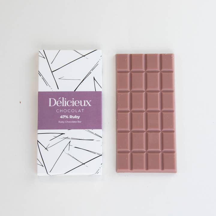 Délicieux Chocolat - Wholesale Chocolate Bar - 47% Ruby Chocolate Bar