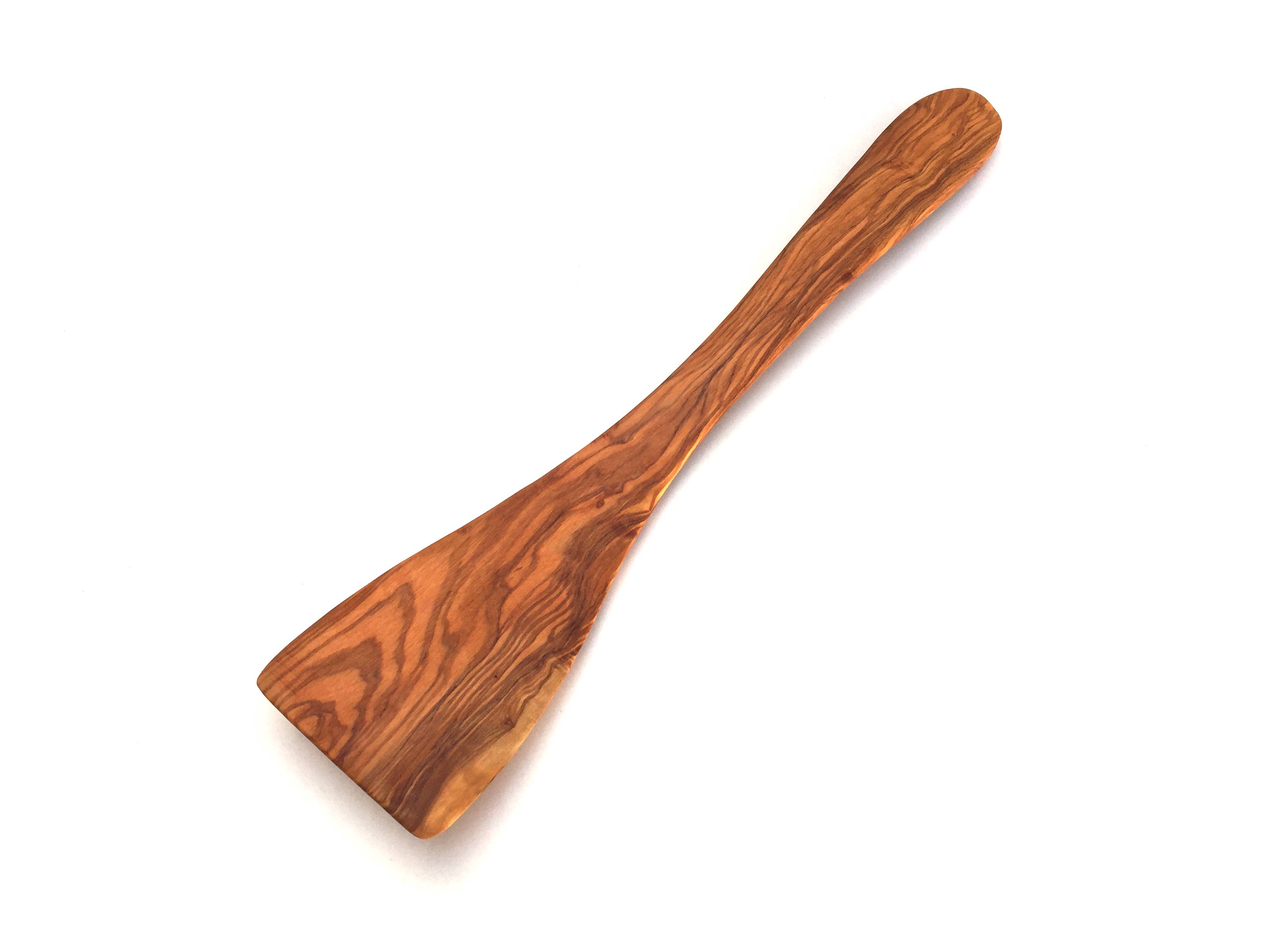 medina mood - Wholesale Spatula/Turner - Olive wood curved spatula wide handle5