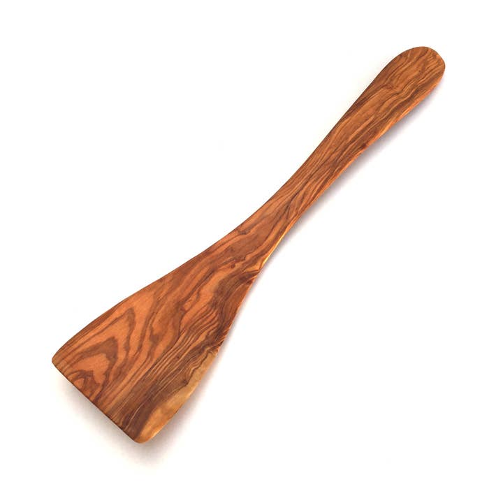 medina mood - Wholesale Spatula/turner - Olive wood curved spatula wide handle