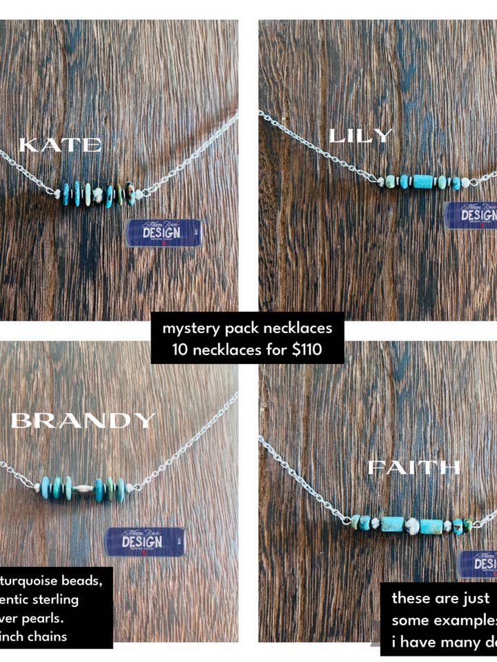 MYSTERIEPAKET MED HALSBAND FÖR HELGSESONGEN ERBJUDANDE för wholesale av Moon Rae Design Co