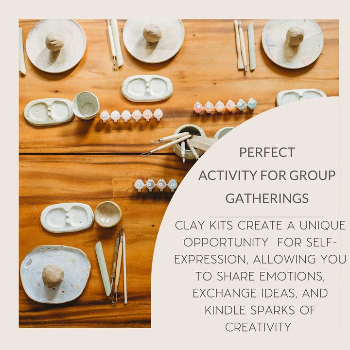 Breathe People - Wholesale DIY Craft Kit - Meditative Art Clay Kit + Self-Care Meditations and Projects