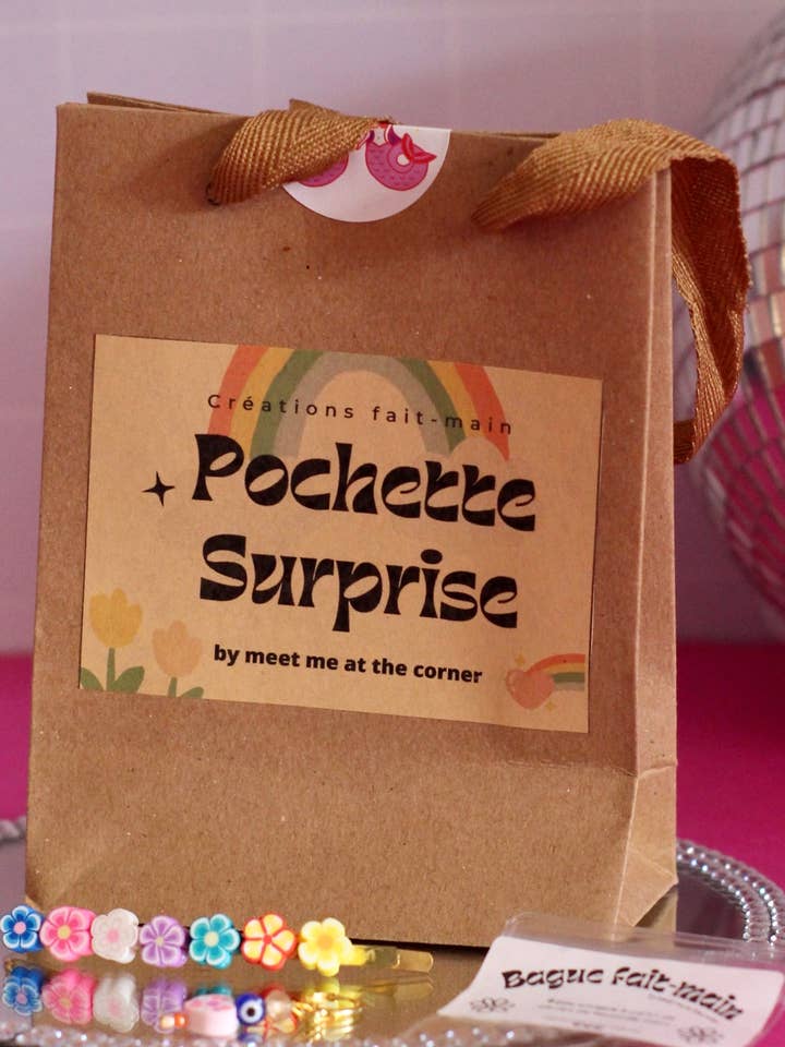 Handmade colorful jewelry surprise pouch for wholesale by Meet me at the corner