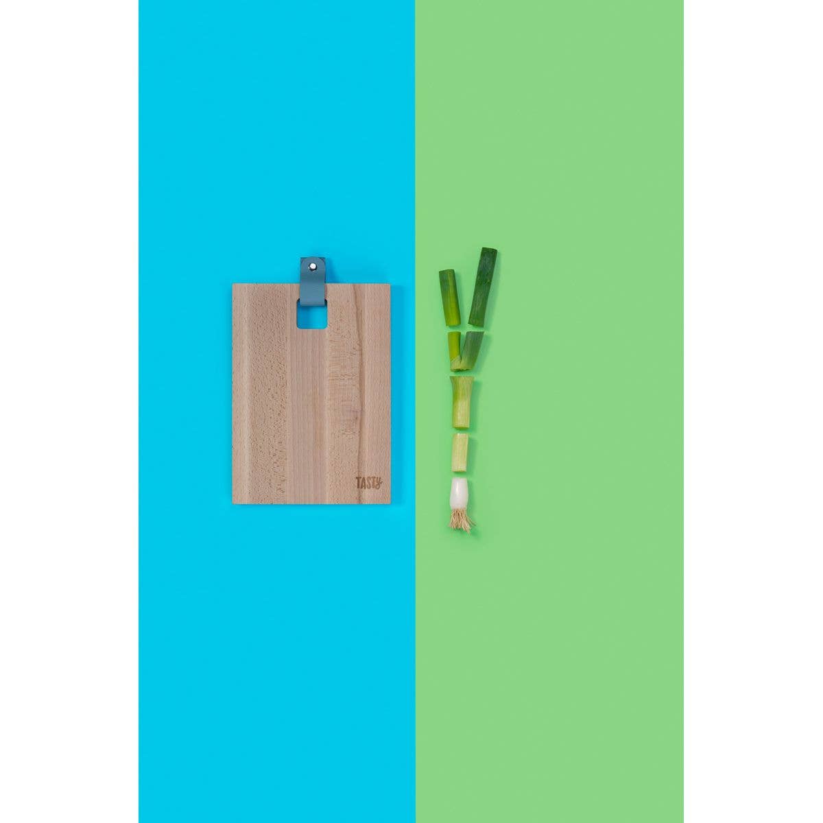 Zenker - Wholesale Cutting Board - Rectangular wooden cutting board 25 x 18 cm Tasty Green4