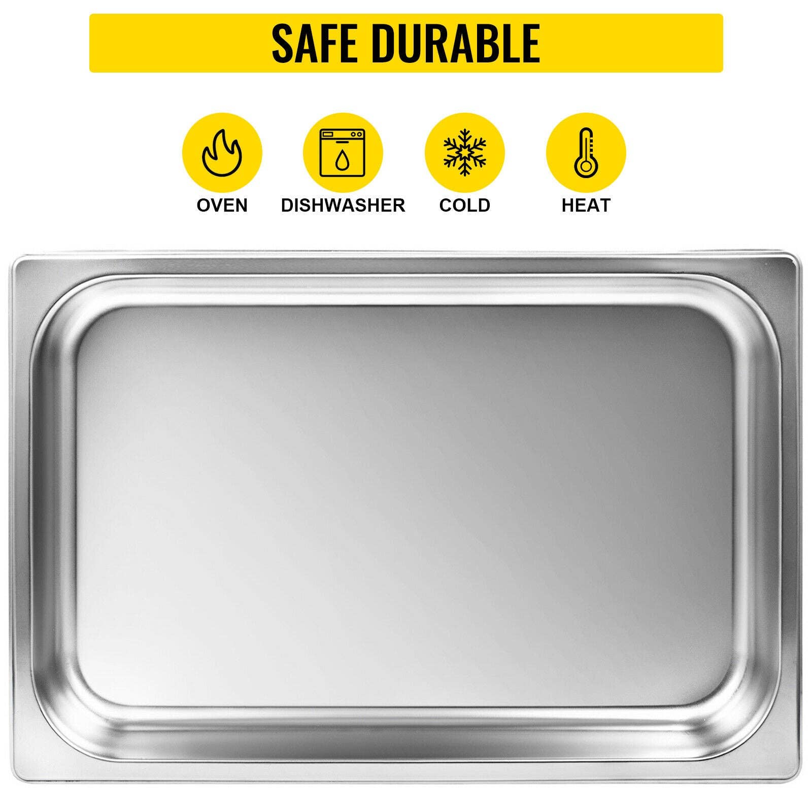 BlakOutlet - Wholesale Baking Dish - Buffet Chafing Dishes  Gastronorm Pans Steam Table Pans Tray Stainless Steel Food Container2