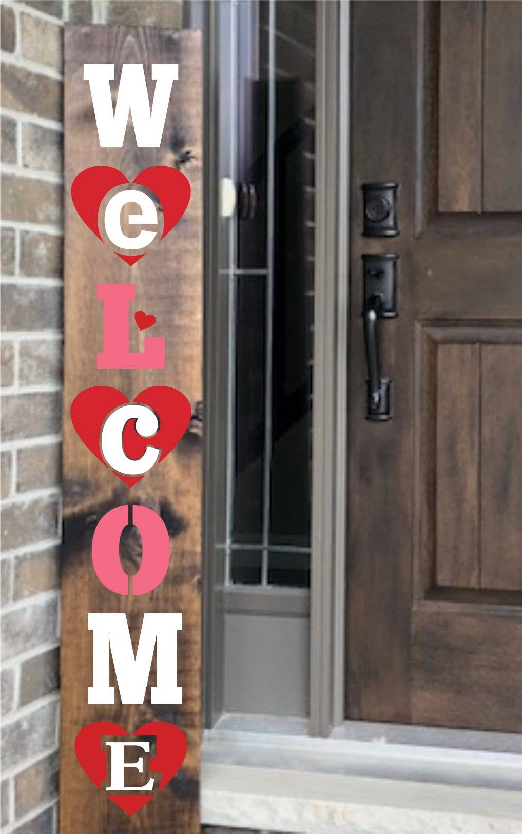 Barn Star Painting - Wholesale Stencil/Craft Die - Valentine's Welcome Heart Stencil Kit1