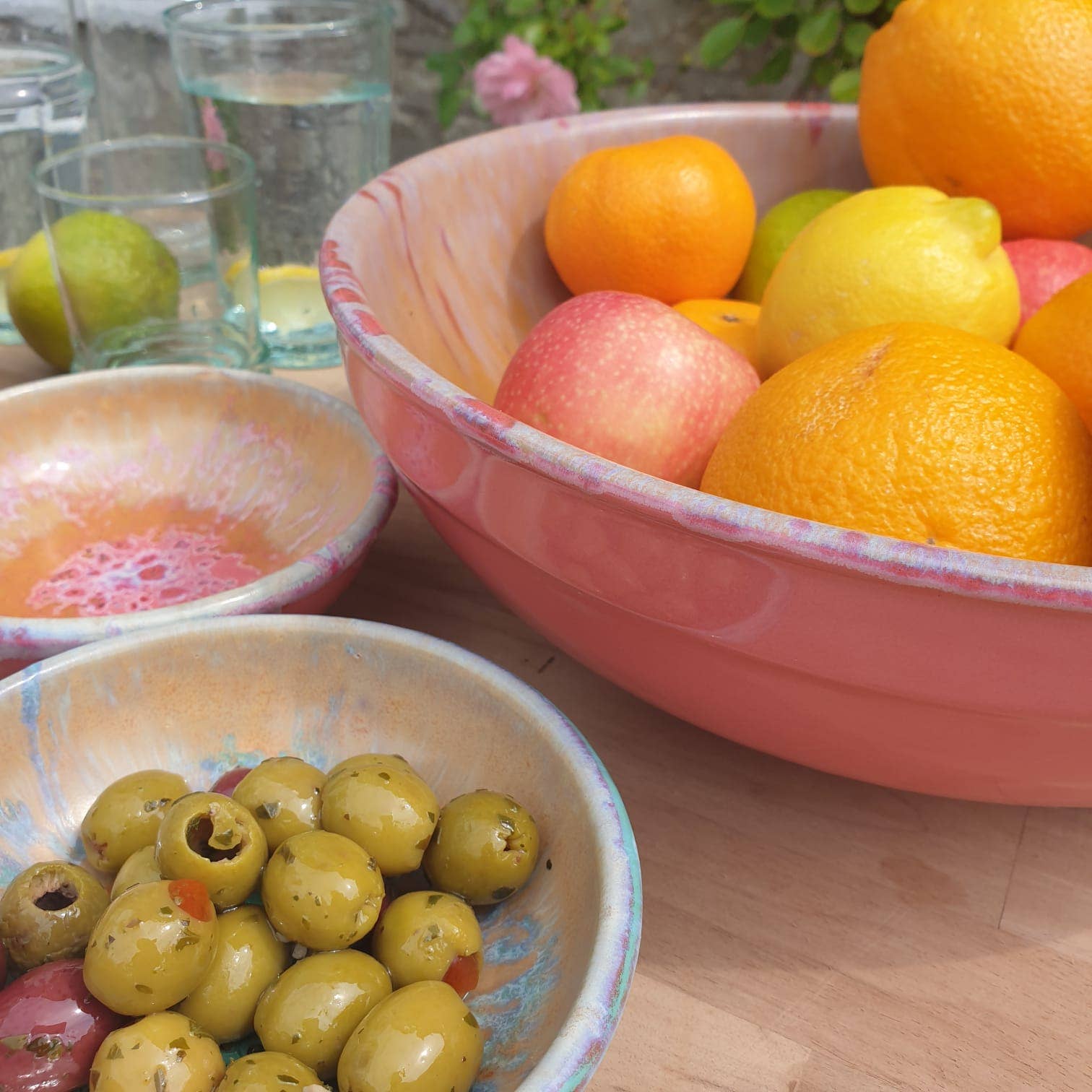 Jarapa – wholesale Bowl – Spanish Hand Painted 29cm Large Bowl8