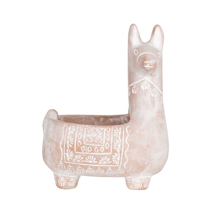 Ten Thousand Villages - Wholesale Plant Pot - Llama Terracotta Planter