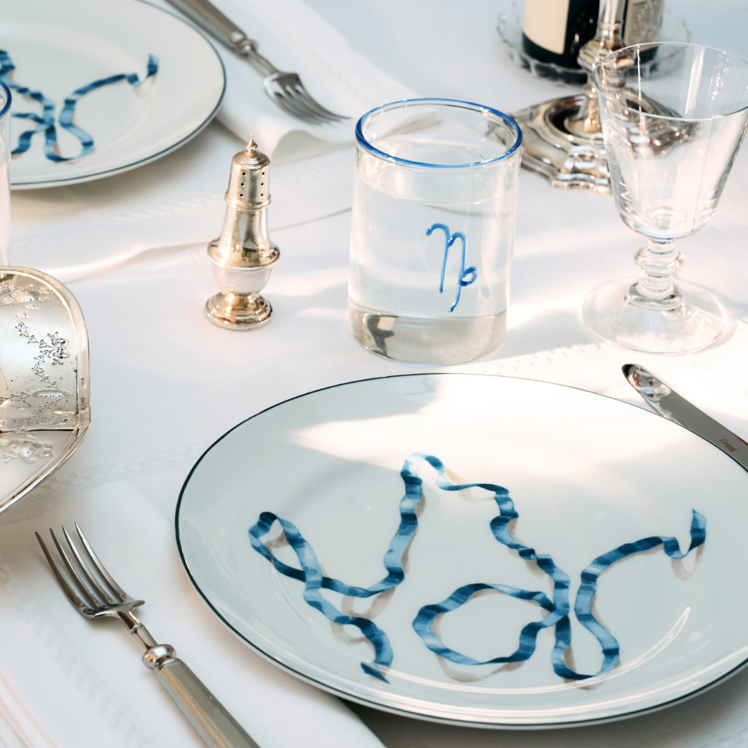 Bleu Verre Capricorn Lowball en vente sur Faire5