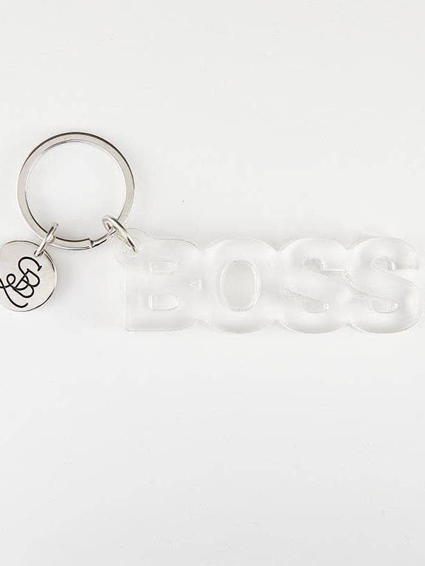 Acrylic Keychain - Boss for wholesale by Well Dressed