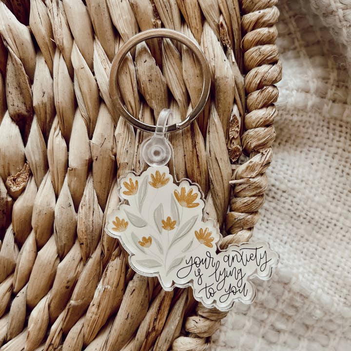 Anxiety Keychain for wholesale by Livi Lou's Co.