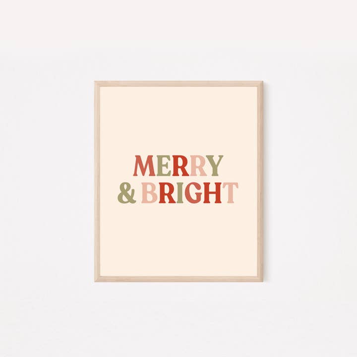 Glædelig & Bright Print for engroshandel hos Brooklyn Horne Art