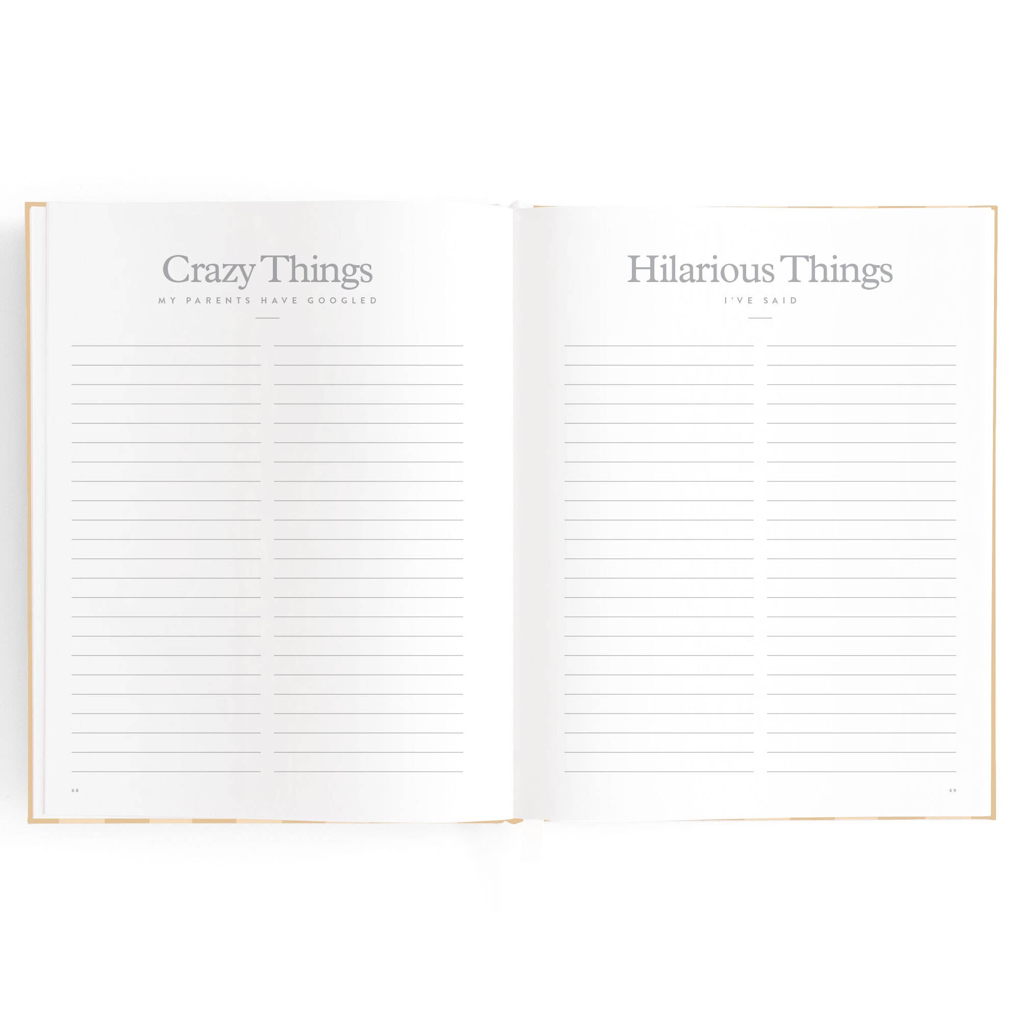 Fox & Fallow - Wholesale Memory book – Child & baby - Baby Book Coffee Stripe13