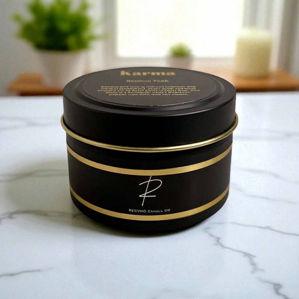 RECVRD Candle Co. - Wholesale Travel candles - 4oz SOY TIN CANDLE1