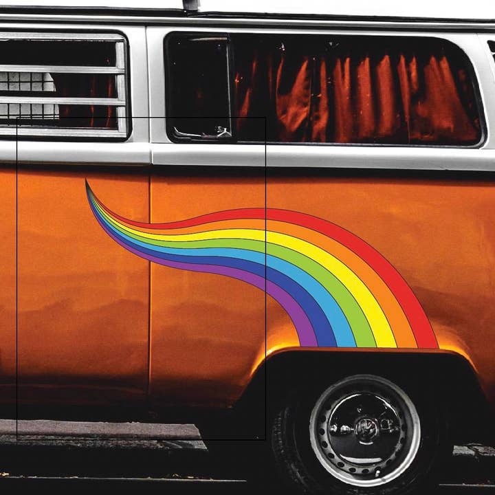 Rainbow Curve Decal for wholesale by Cover-Alls Decals