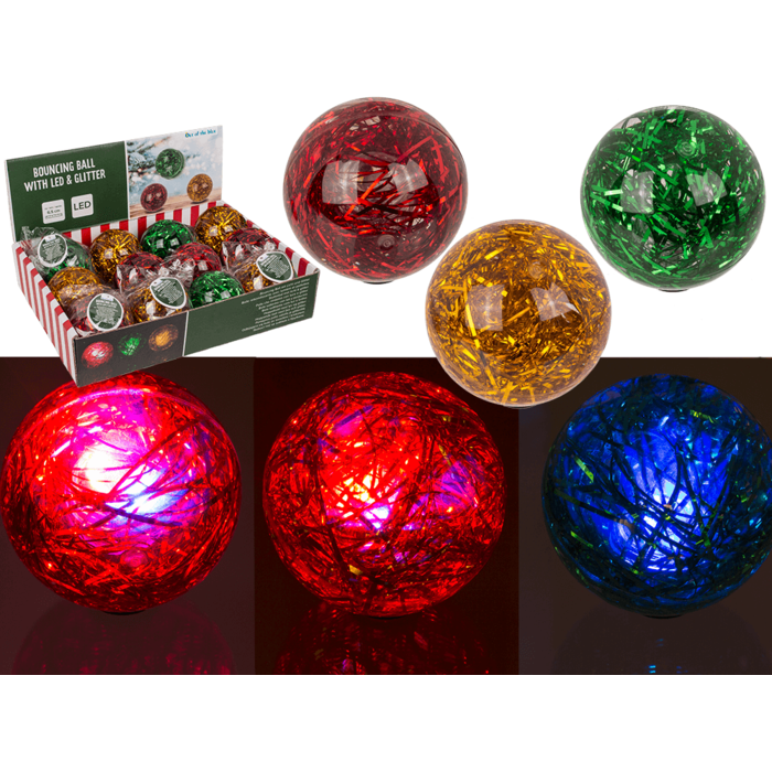 Out of the blue KG – wholesale Light-up toy – Kids & baby – Bouncing Ball with light & glitter, Christmas,0