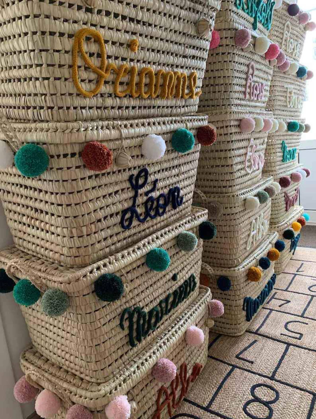 Mikwi - Wholesale Toy Storage Box - Kids & Baby - Personalized toy trunk, Pompoms TOY BOX   -WHOLESALE 11