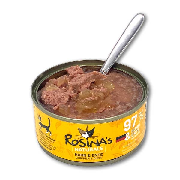 ROSINAs FINEST GmbH - Vente Nourriture – chat - Poulet et canard en boîte 6 x 100 g1