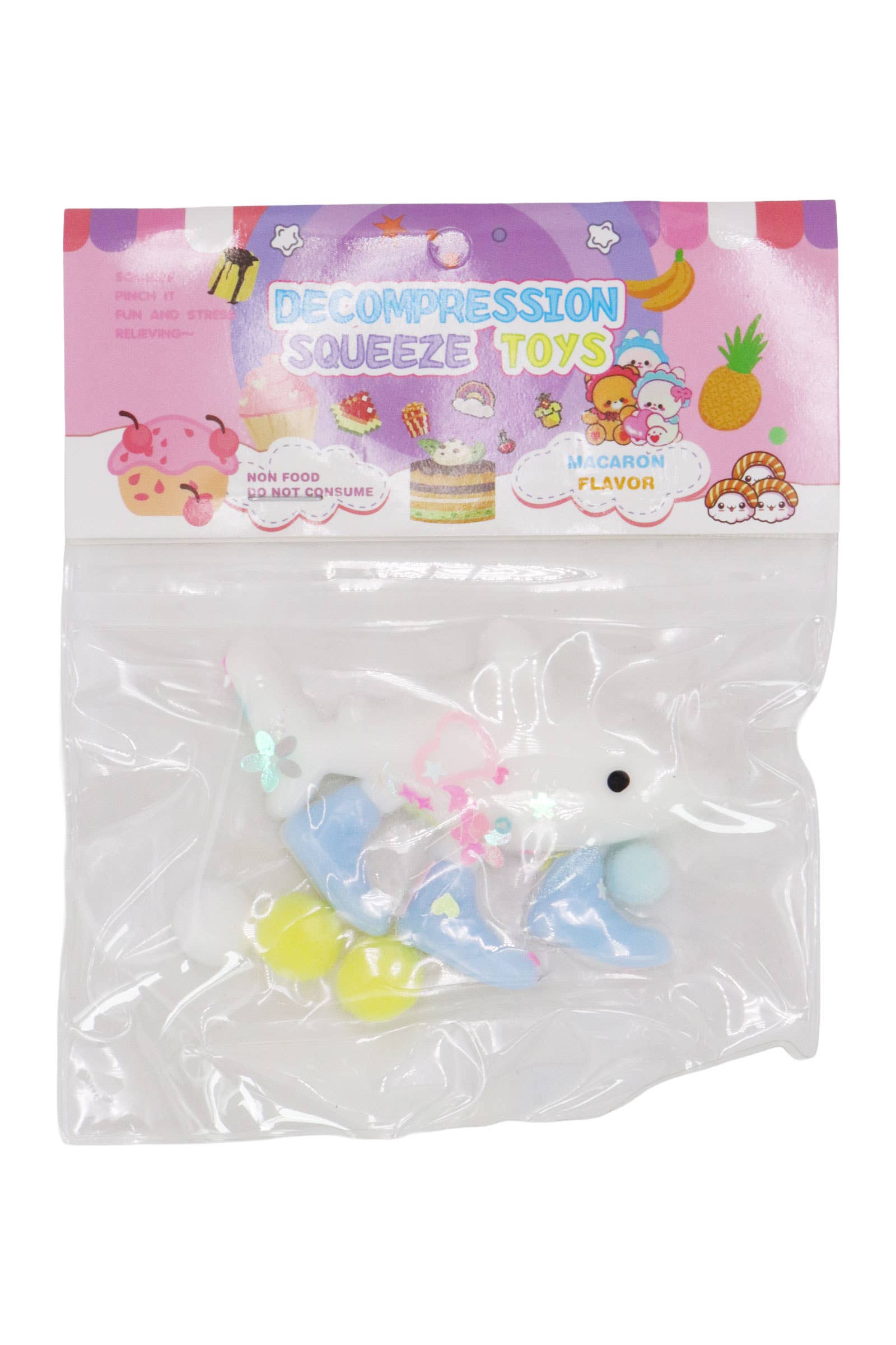 ASSORTED Brain Rot Memes Mochi Pom Pom Squishy Bag - 20 pcs for wholesale on Faire15