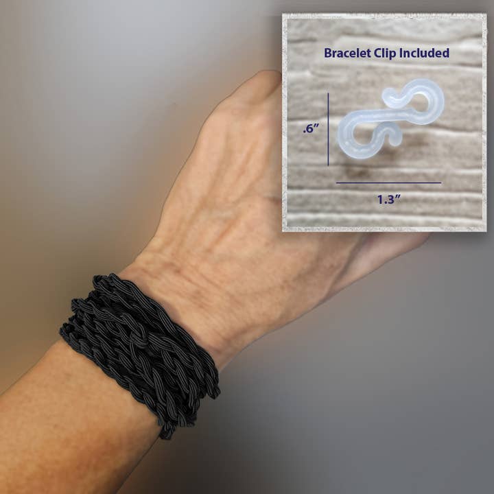 SasSea Wraps® - Wholesale Hair Tie - SasSea Wraps Hair Tie - Onyx (M)2