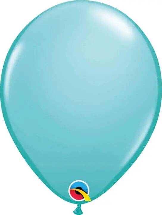 Party Expo, LLC – wholesale Balloon – Qualatex - 11" Caribbean Blue Latex Balloons (25ct)0