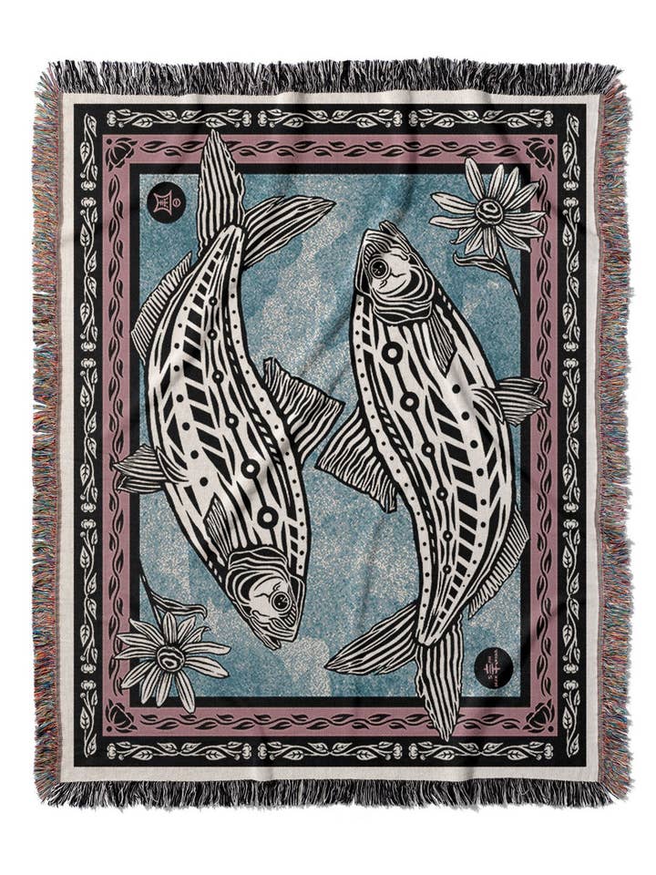 EKO - Shad Fish Throw Blanket for wholesale by Sean Martorana