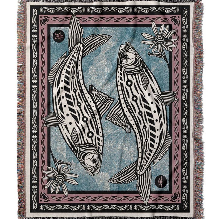 Sean Martorana - Wholesale Throw Blanket - EKO - Shad Fish Throw Blanket0
