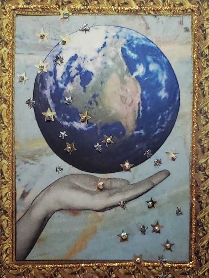 Earth World Card, carta di laurea, nuova carta di lavoro per la vendita all'ingrosso da parte di Erica DiPaolo Designs