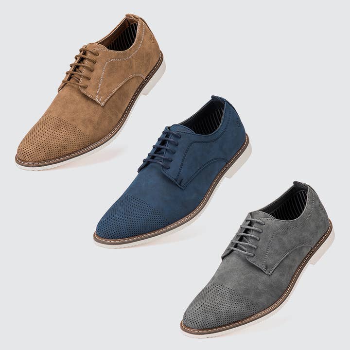 Stippled Oxford Shoes for wholesale by Mio Marino