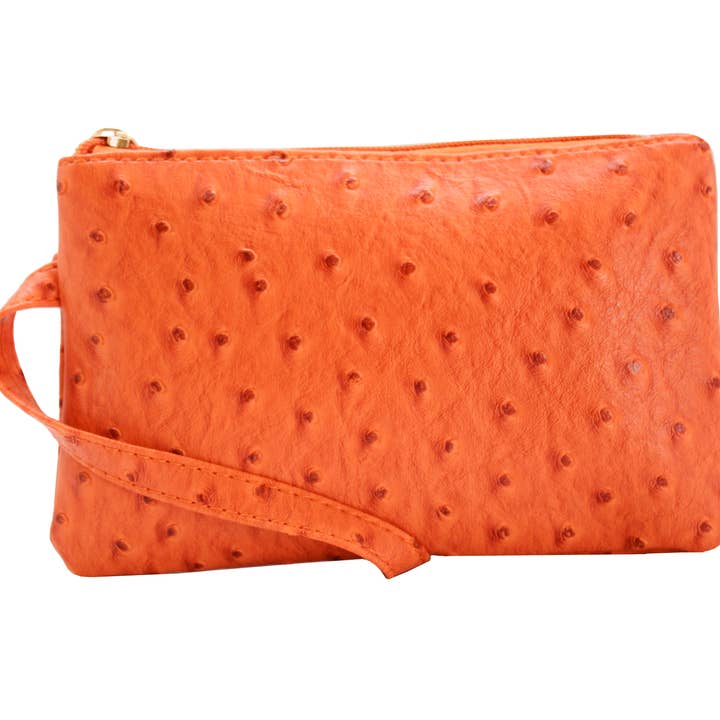 22 Tote - Wholesale Wristlet - Vibrant Ostrich Wristlet11