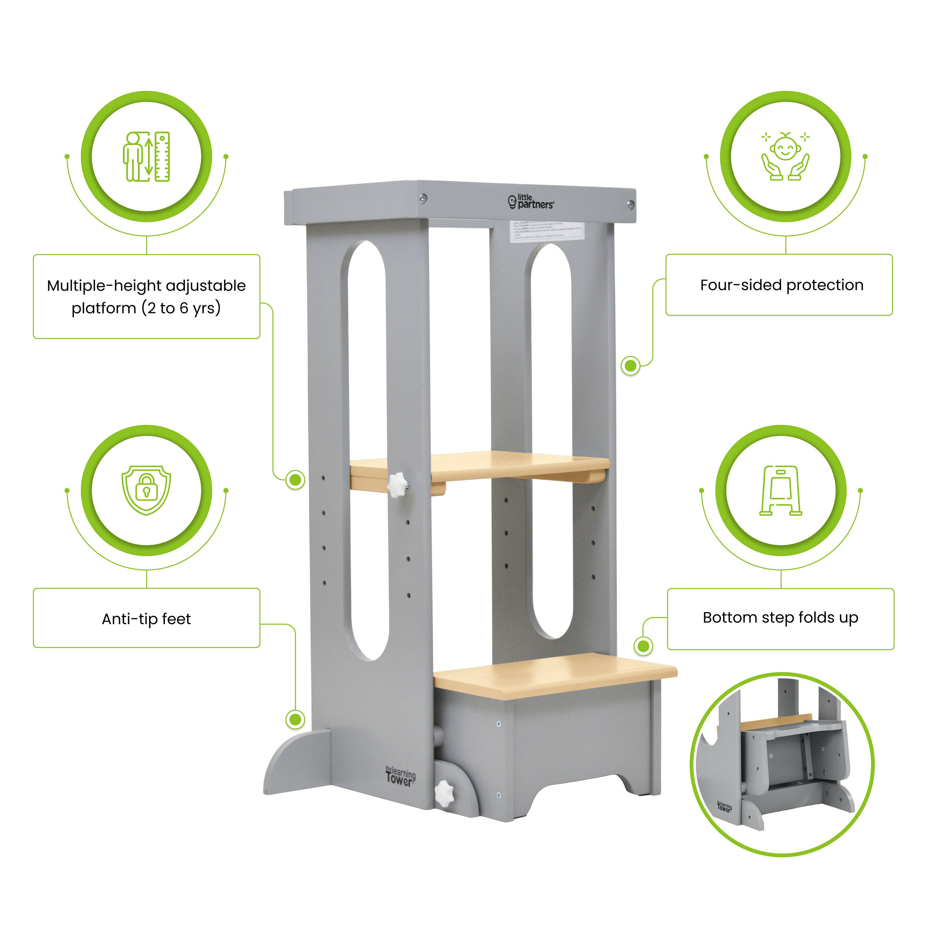 Little Partners - Wholesale Wood Toy - Kids - Explore 'N Store® Learning Tower® Toddler Tower38