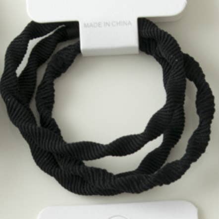 XO Fashion - Wholesale Hair Tie - O3029 High Elasticity Rubber Bands With Wave pattern-3/pk1