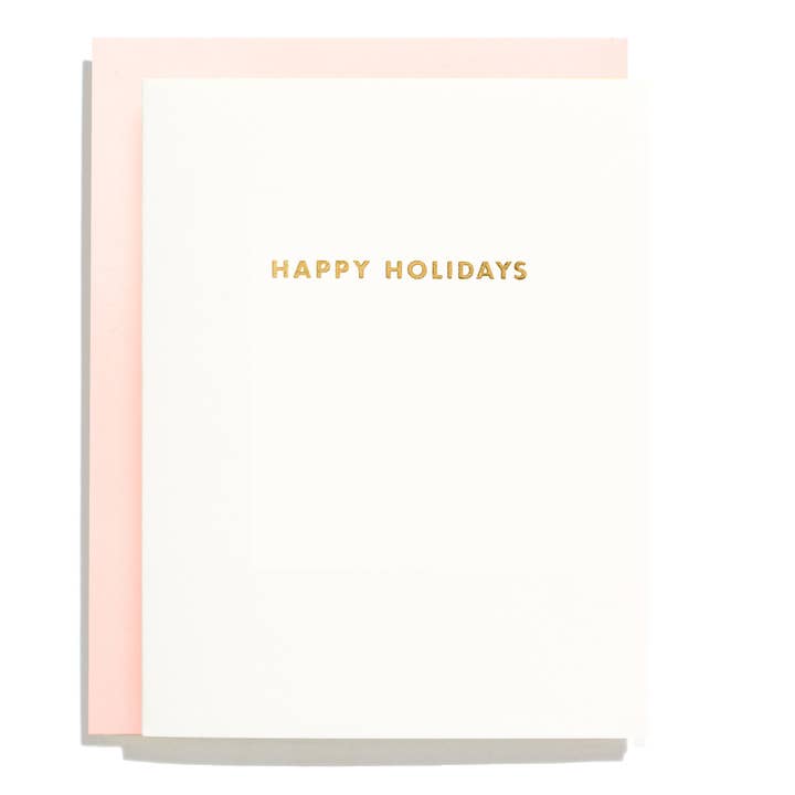 Futura Holiday - Biglietto di auguri tipografico per la vendita all'ingrosso da parte di Shorthand Press