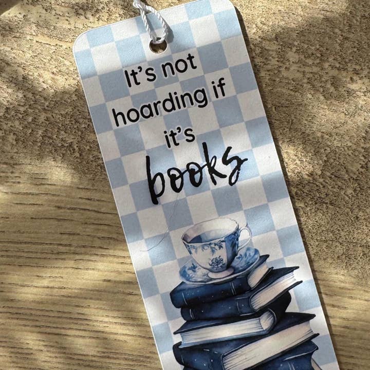 Non è accumulare segnalibri | Topo di biblioteca | Chinoiserie blu per la vendita all'ingrosso da parte di Readers Gonna Read