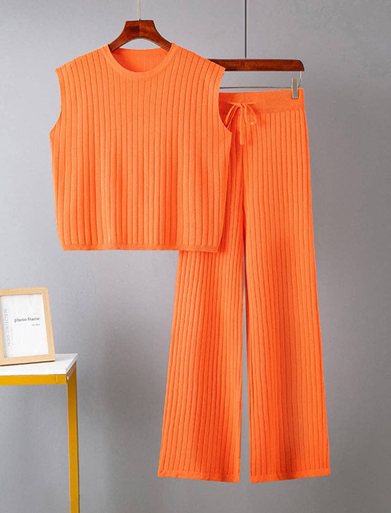 safistyle - Wholesale Lounge Set - Women's - Tank Top and Wide-Leg Pants Two-Piece Set2