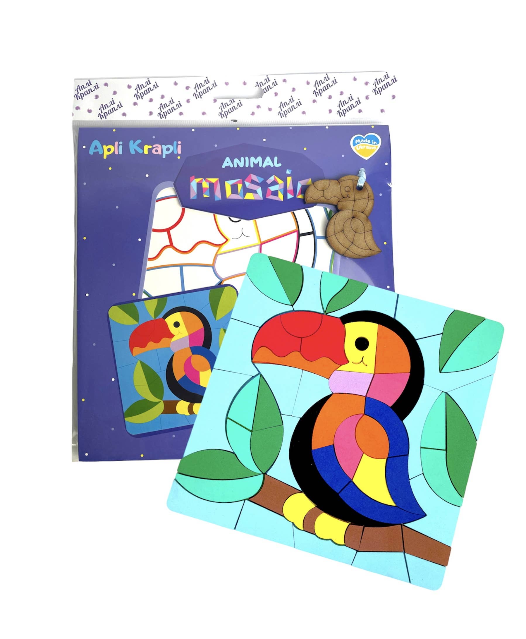 HARMANDI - Vendita all'ingrosso Puzzle - Bambini - Toucan - Kit mosaico in schiuma - Appli Krapli4