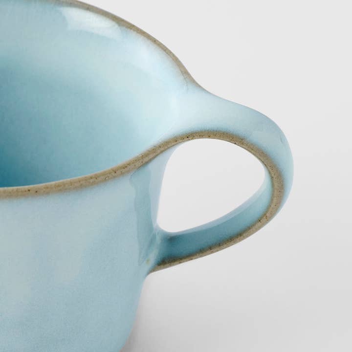 Made In Japan Tableware - Wholesale Coffee/Tea Cup - Swoop Coffee Cup Cloud Blue Glaze