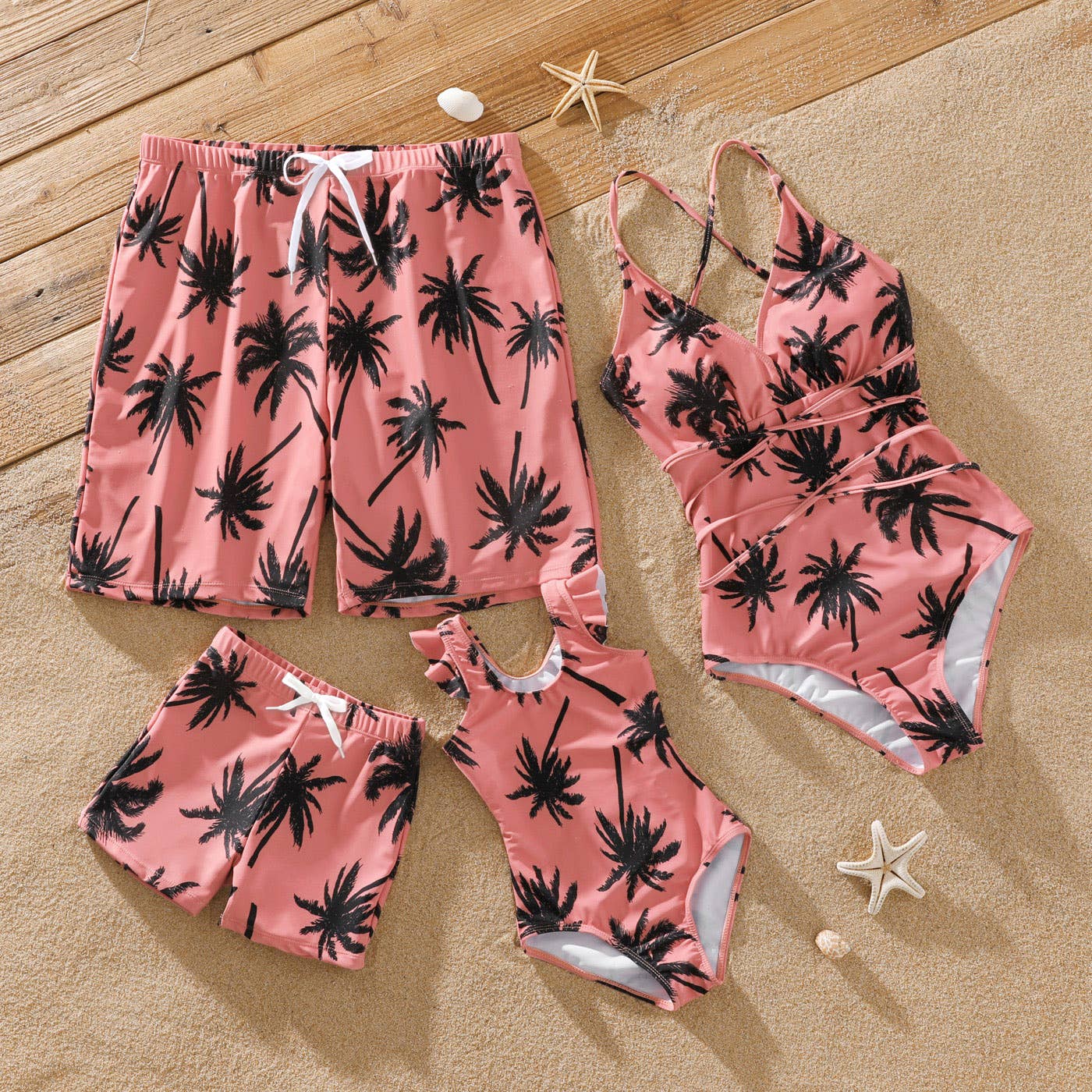 Matching Bathing Suits PatPat Boys Swim Trunks Tropical Swim