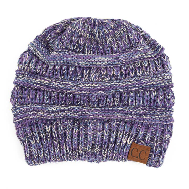 Truly Contagious - Wholesale Beanie - Women's - CC Crafted Multi Color Beanie 4-Tone ( YJ-816 )