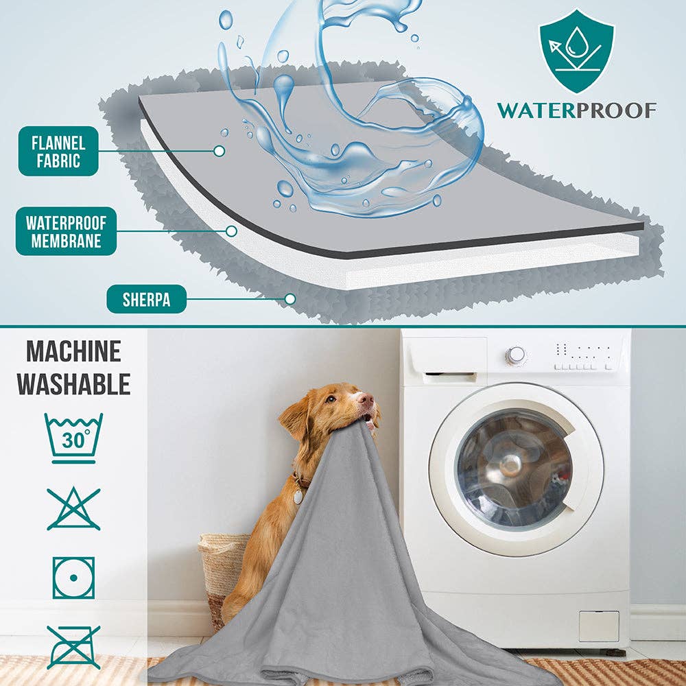 PetAmi - Venta al por mayor Manta - Gatos y perros - Manta impermeable para mascotas Sherpa63
