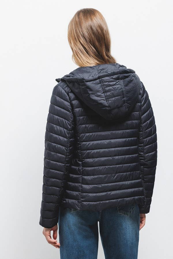 Lanidor - Wholesale Puffer Jacket - Women's - Plain Puffer Jacket (423540-1)2