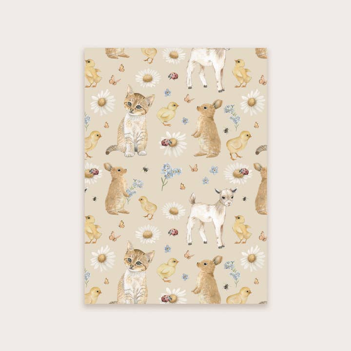 Postcard spring pattern for wholesale by Appeloogje