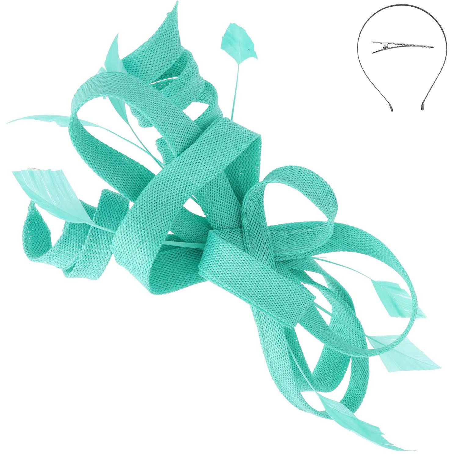 SP Sophia Collection - Wholesale Fascinator Hat - Women's - 3-Piece Flax Fabric Fascinator Headband and Clip6