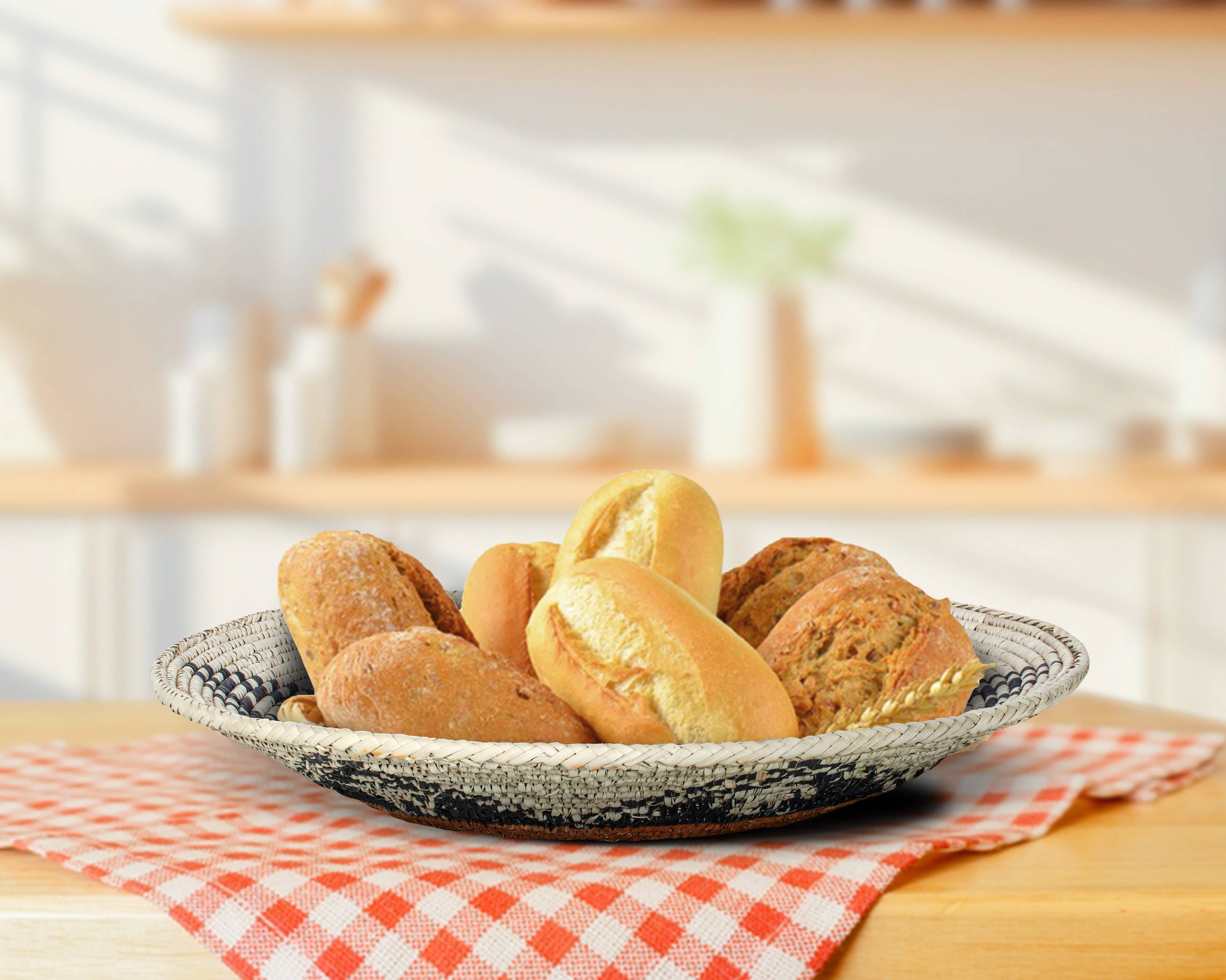 ArtisanalEmporiumLLC - Wholesale Wall Accent - 14" Handwoven Navajo Mesa Bowl for Wall Basket Decor2