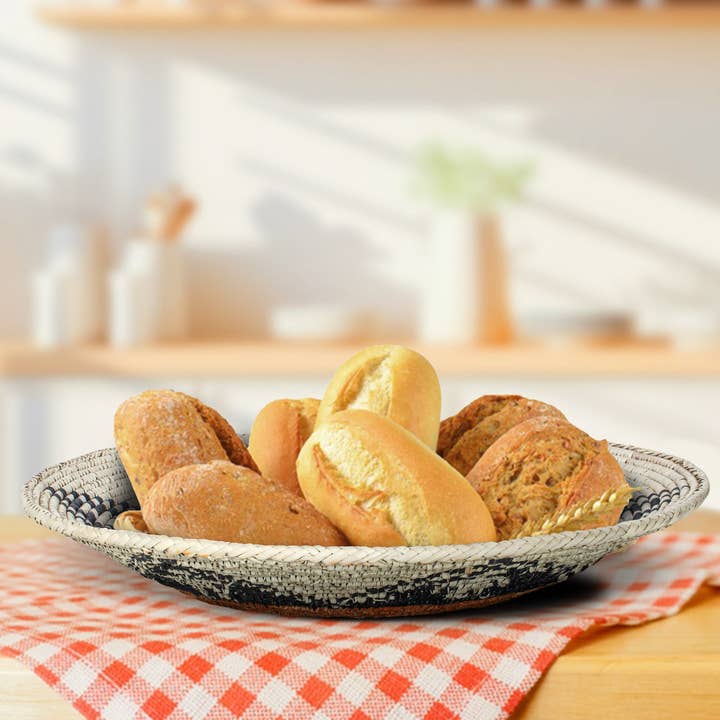 ArtisanalEmporiumLLC - Wholesale Wall Accent - 14" Handwoven Navajo Mesa Bowl for Wall Basket Decor2