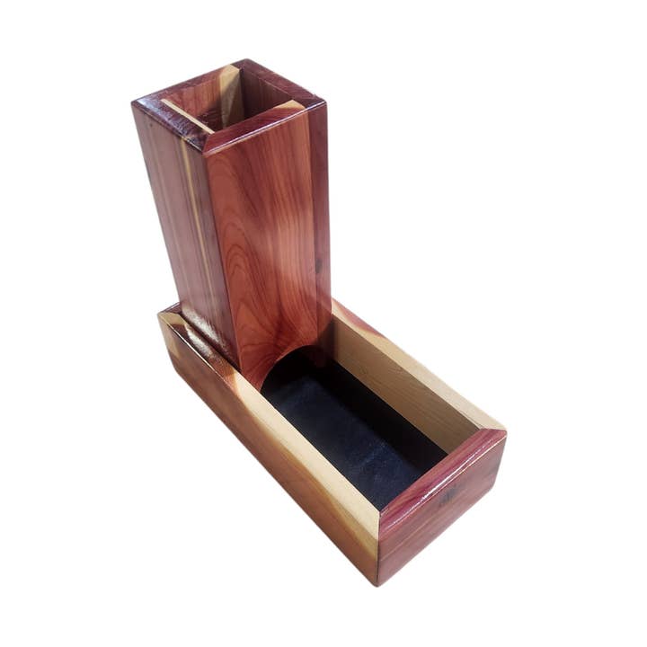 Handcrafted Wooden Dice Tower for wholesale by Country Chic Woodworks