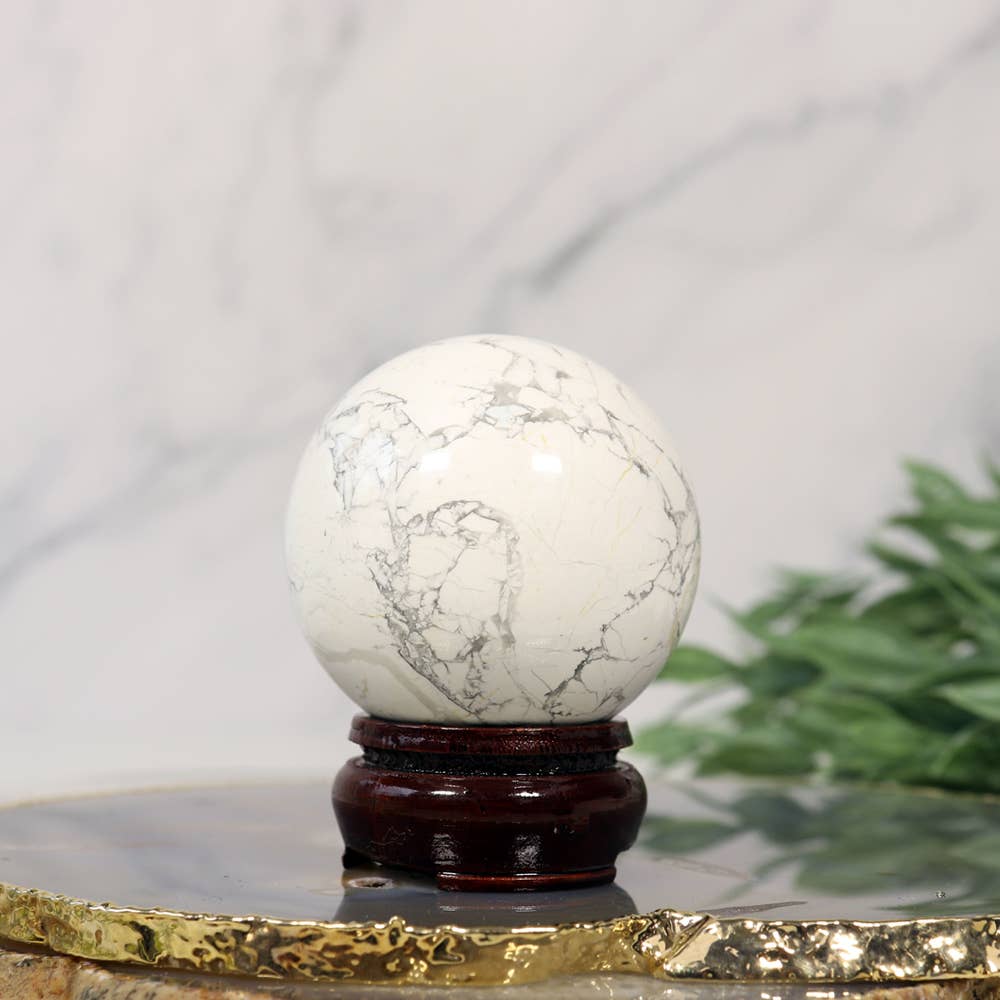 Natures Artifacts Inc - Wholesale Spiritual Stone/Crystal - Howlite Sphere