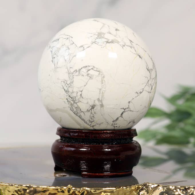 Natures Artifacts Inc - Wholesale Spiritual Stone/Crystal - Howlite Sphere 0